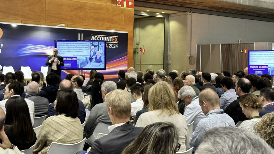 Momento de la intervención de Jordi Amado en Accountex España 2024